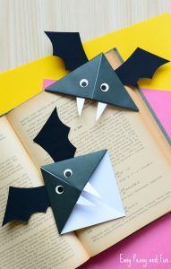 segnalibri origami per Halloween
