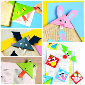segnalibri origami per Halloween e divertenti